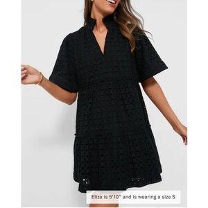 TUCKERNUCK Black Eyelet Crawford Dress NWT